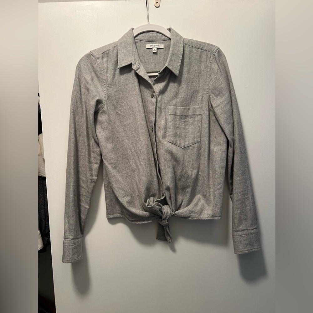 Madewell gray button down